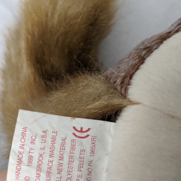 Ty Baby Squirrel Beanie Baby - Picture 9 of 9